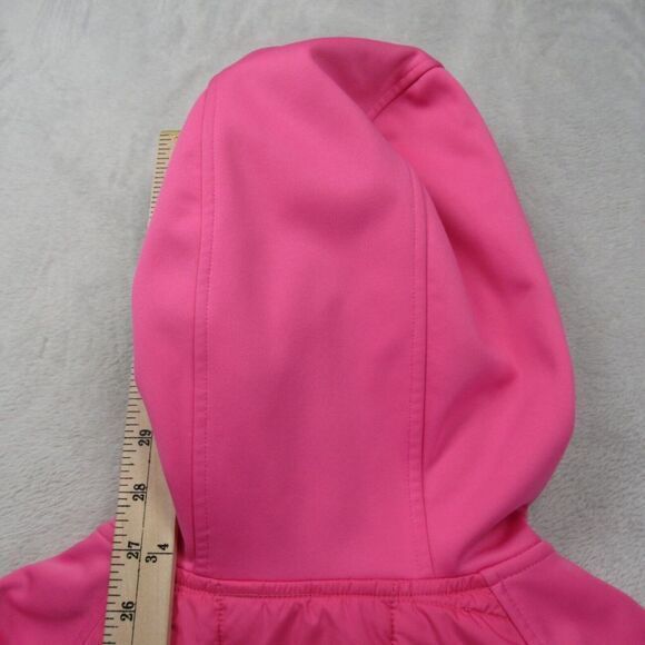 Under Armour Coldgear Storm Jacket Womens XS Pink Pockets Primaloft Hood Zip - Picture 15 of 16